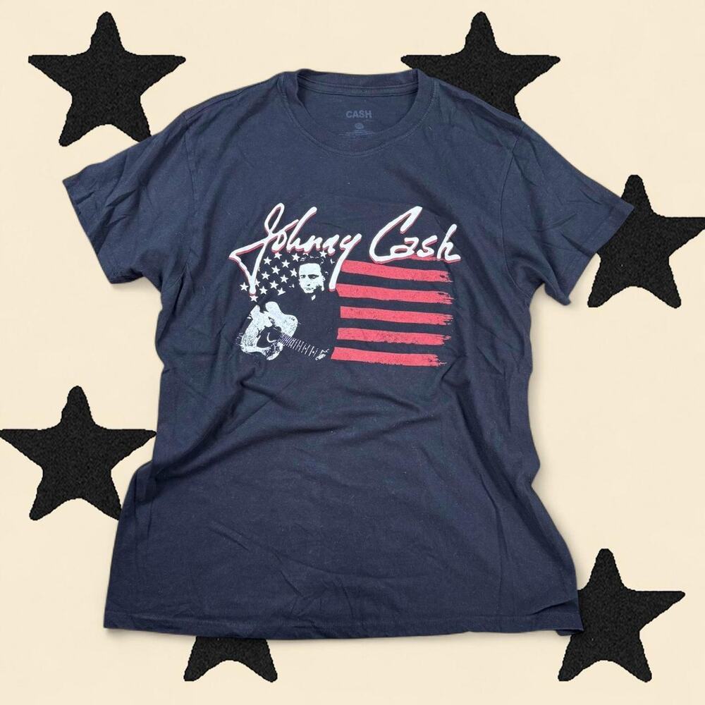 ★ Johnny Cash black cotton t-shirt ★